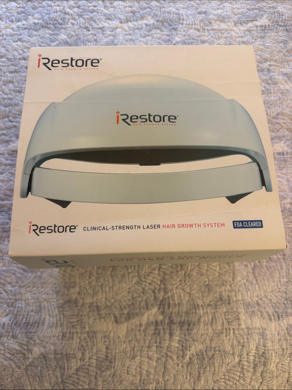iRestore White Clinical-Strength Laser Hair Growth System with Battery Pack - Picture 2 of 6